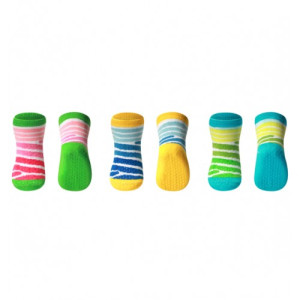 Детские носочки BabyOno, с тормозами, 3 пары, 6-12 м
