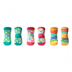 Детские носочки BabyOno, антискользящие, 3 пары, 6-12 м