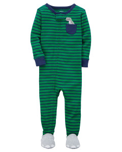 Комбинезон - пижама Carter's Динозавр Рекс, на молнии, для мальчиков, хлопок, 3-9м