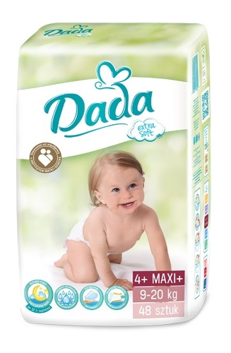 Подгузники Dada Extra Soft Extra maxi plus №4+ (9-20 кг) 48шт.