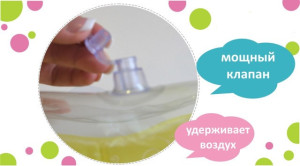 Круг KinderenOK с погремушкой, для купания новорожденных, незабудка, 0-36 мес
