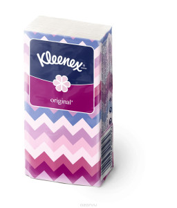 Носовые платочки Kleenex Original, бумажные, 10 шт.
