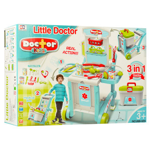 Игровой набор Limo Toy Набор доктора 008-929, в чемодане, на тележке