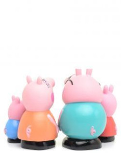 Игрушки для купания Peppa Pig Пеппа и ее семья, 4 шт.