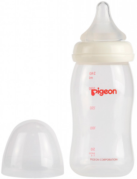 Бутылочка для кормления Pigeon Peristaltic +, с широким горлышком, пластик, 240мл 