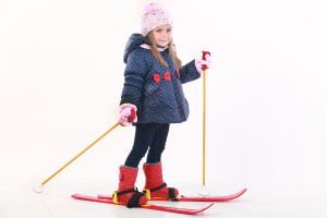 Лыжи детские ТехноК, с палками
