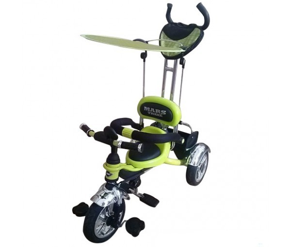 Велосипед MarsTrike с надувными колесами, трехколесный, салатовый
