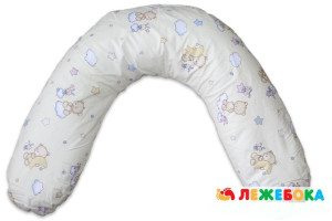 Подушка для беременных Лежебока Classic, для кормления, с микрогранулами (без наволочки)