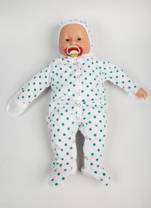 Комбинезон - человечек для новорожденного УттиПутти, швы наружу, хлопок, 0-3м
