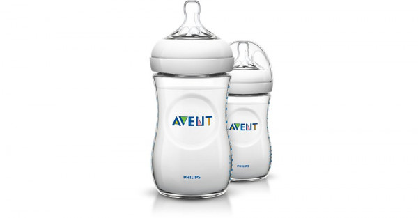Бутылочки Phillips AVENT Natural, антиколиковая, 1m+, 260мл, 2 шт.