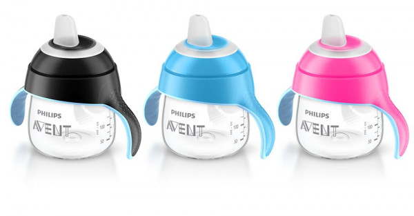 Поильник Philips AVENT, мягкий носик, чашка - непроливайка, с ручками, 200 мл, 1 шт. 