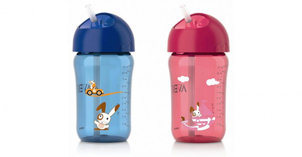 Поильник с трубочкой Philips AVENT, чашка - непроливайка, 340 мл, 1 шт.