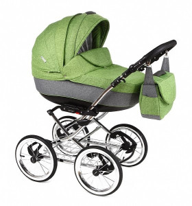 Коляска Adamex Katrina Eko - Len 2 в 1, ретро