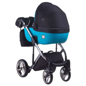 Коляска универсальная Adamex Lucianо Polar Graphite 2 в 1, хромированная рама