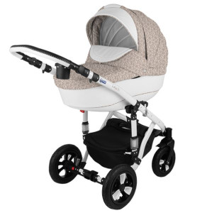 Коляска универсальная Adamex Galactic Eko, кожа,  2 в 1