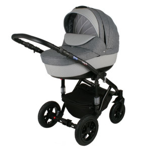 Коляска универсальная Adamex Galactic Eko, кожа,  2 в 1