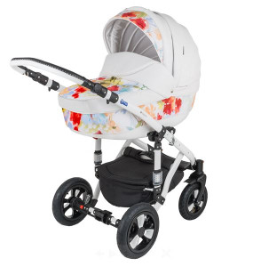 Коляска универсальная Adamex Galactic Eko, кожа,  2 в 1