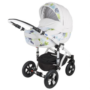 Коляска универсальная Adamex Galactic Eko, кожа,  2 в 1