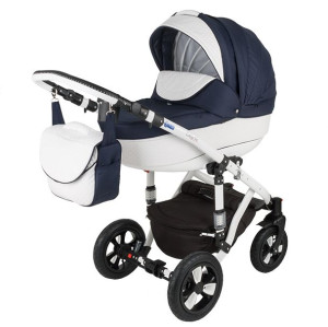 Коляска универсальная Adamex Galactic Eko, кожа,  2 в 1