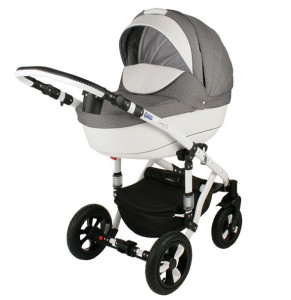 Коляска универсальная Adamex Galactic Eko, кожа,  2 в 1