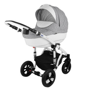 Коляска универсальная Adamex Galactic Eko, кожа,  2 в 1