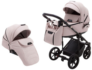Коляска универсальная Adamex Porto Light Eco 2 в 1, кожа 100%