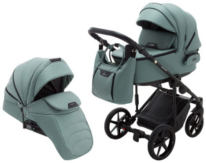 Коляска универсальная Adamex Porto Light Eco 2 в 1, кожа 100%