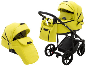 Коляска универсальная Adamex Porto Light Eco 2 в 1, кожа 100%