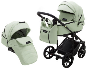 Коляска универсальная Adamex Porto Light Eco 2 в 1, кожа 100%