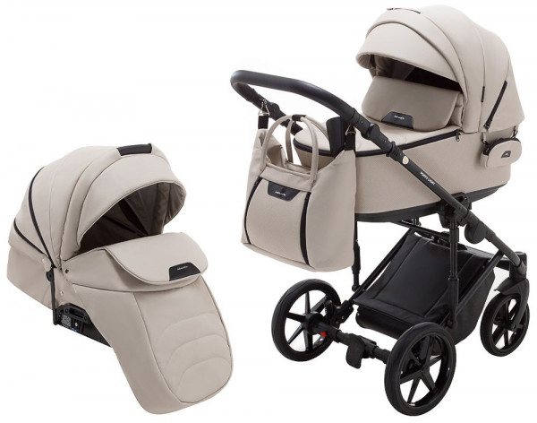 Коляска универсальная Adamex Porto Light Eco 2 в 1, кожа 100%