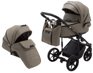 Коляска универсальная Adamex Porto Light Eco 2 в 1, кожа 100%