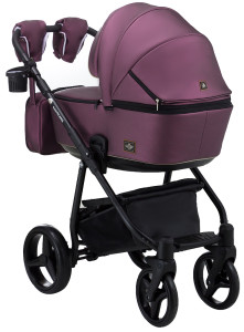 Коляска универсальная Adamex Barcelona 2 в 1, кожа 100%