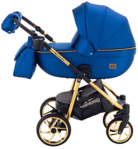 Коляска универсальная Adamex Hybryd Plus Polar 2 в 1, кожа 100%