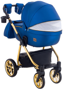 Коляска универсальная Adamex Hybryd Plus Polar 2 в 1, кожа 100%