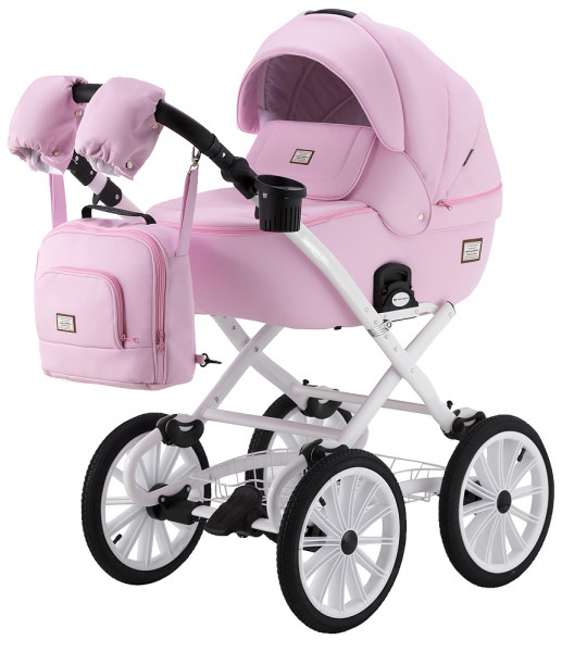 Коляска универсальная Adamex Lucianо Retro 2 в 1, кожа 100%