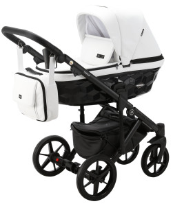 Коляска универсальная Adamex Diego 2 в 1, кожа