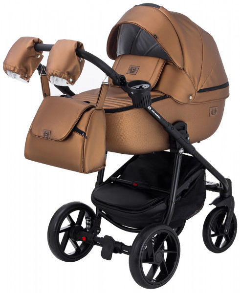 Коляска универсальная Adamex Hybryd Plus 2 в 1, кожа 100%