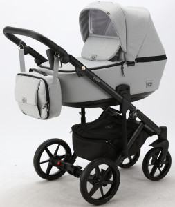Коляска универсальная Adamex Olivia 2 в 1, кожа 50%