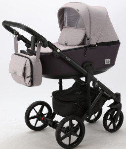 Коляска универсальная Adamex Olivia 2 в 1, кожа 50%