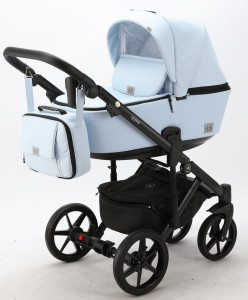 Коляска универсальная Adamex Olivia 2 в 1, кожа 50%