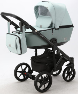 Коляска универсальная Adamex Olivia 2 в 1, кожа 50%