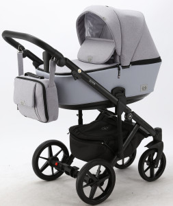 Коляска универсальная Adamex Olivia 2 в 1, кожа 50%