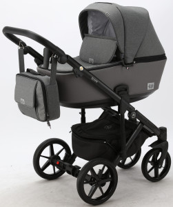 Коляска универсальная Adamex Olivia 2 в 1, кожа 50%