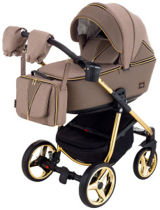 Коляска универсальная Adamex Sierra Polar 2 в 1, кожа 50%