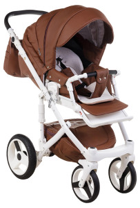 Универсальная коляска Adamex Monte Deluxe Carbon Кожа 2 в 1