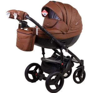 Универсальная коляска Adamex Monte Deluxe Carbon Кожа 2 в 1