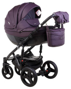 Универсальная коляска Adamex Monte Deluxe Carbon Кожа 2 в 1
