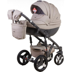 Универсальная коляска Adamex Monte Deluxe Carbon Кожа 2 в 1