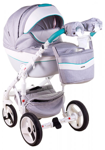 Универсальная коляска Adamex Monte Deluxe Carbon 2 в 1