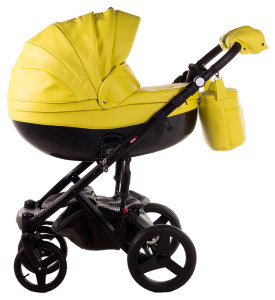 Универсальная коляска Adamex Monte Deluxe Carbon Кожа 2 в 1